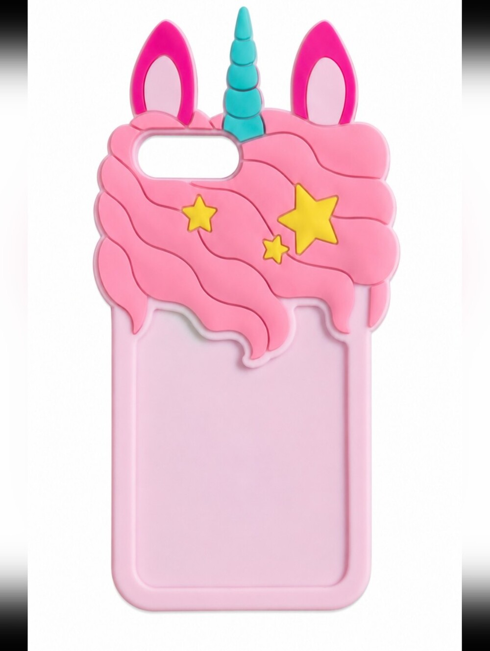 Pink Unicorn 3D Silicone Phone Case for iPhone 6 Plus 6s Plus 7 Plus 8 Plus